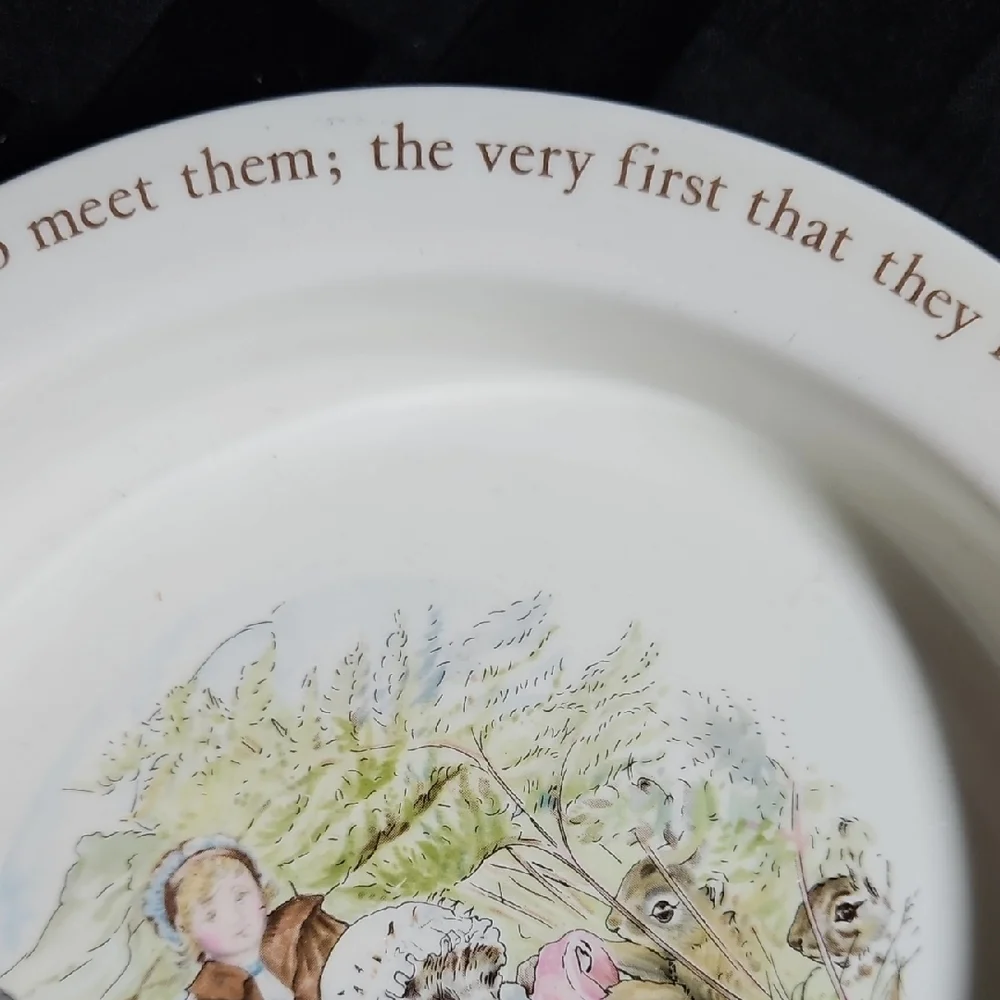 English Vintage Wedgwood Beatrix Potter Mrs. Tiggy-Winkle Porringer/Oatmeal Bowl